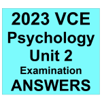 2023-2027 VCE Psychology - Unit 2 - Trial Exam